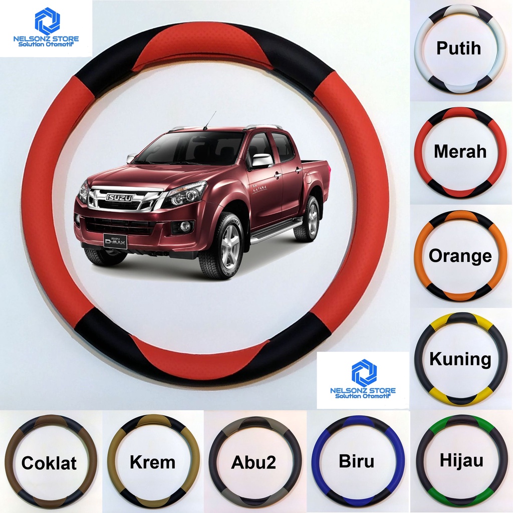 Cover Stir DMAX Sarung Setir Isuzu D-MAX Cover Steer Eternal Aksesoris Mobil Interior Mobil Asesoris