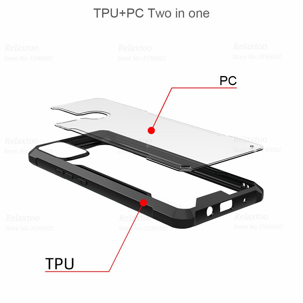 S/P- CASING Acrylic Clear Protect Casing For Nothing Phone 1 Phone Case Transparent Back Cover For Nothing Phone1 (1)  Armor Shockproof PC+TPU Bumper Cover