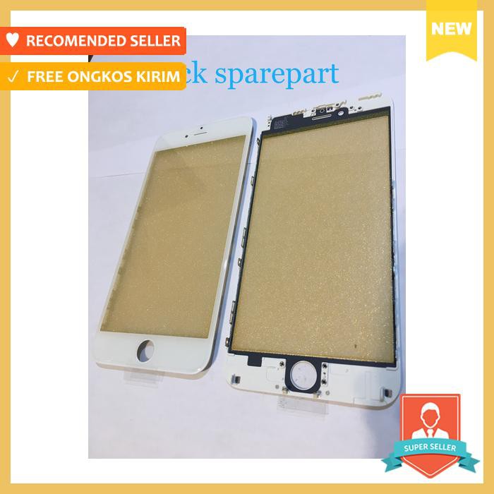 Kaca lcd + frame besi (kaca depan) iphone 6 plus original