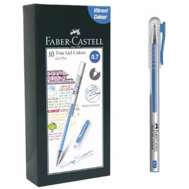 

Pulpen Faber Castell True Gel Light Blue