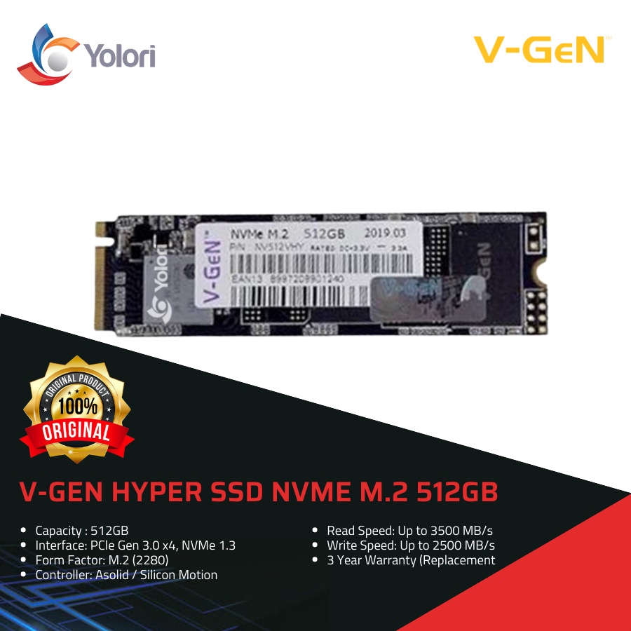V-GEN SSD NVMe M.2 512GB
