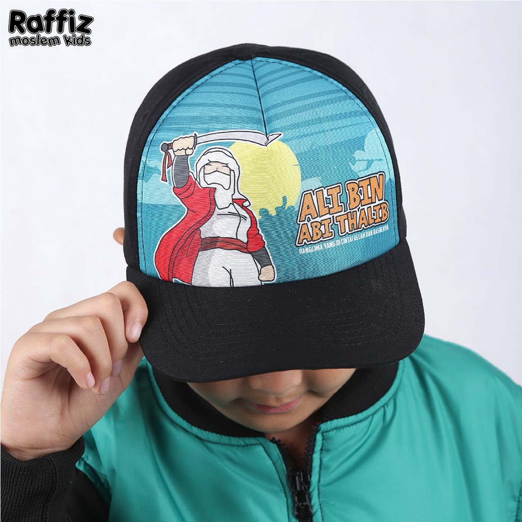 Topi Anak Muslim Cowok Islami Keren Murah Karakter Ali Bin Abi Thalib Printing Original By Raffiz Shopee Indonesia