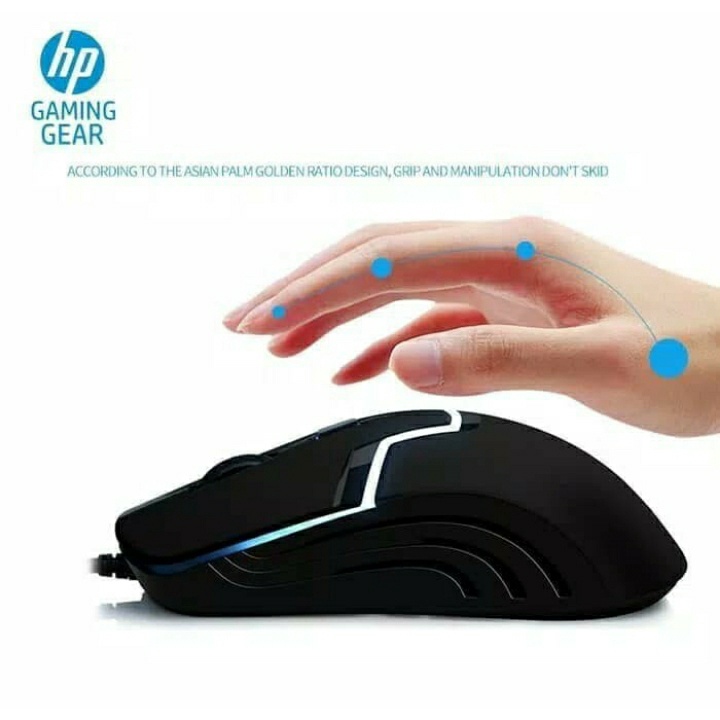 Mouse HP M100 Mouse Kabel LED 1600 DPI Di Laptop PC Komputer