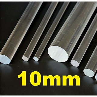 

Acrylic bening model silinder, dowel, rod diameter 10mm / 1cm - Panjang 30cm