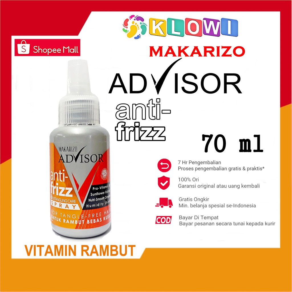 Makarizo Anti Frizz Spray / Vitamin Rambut / Hair Spray-2
