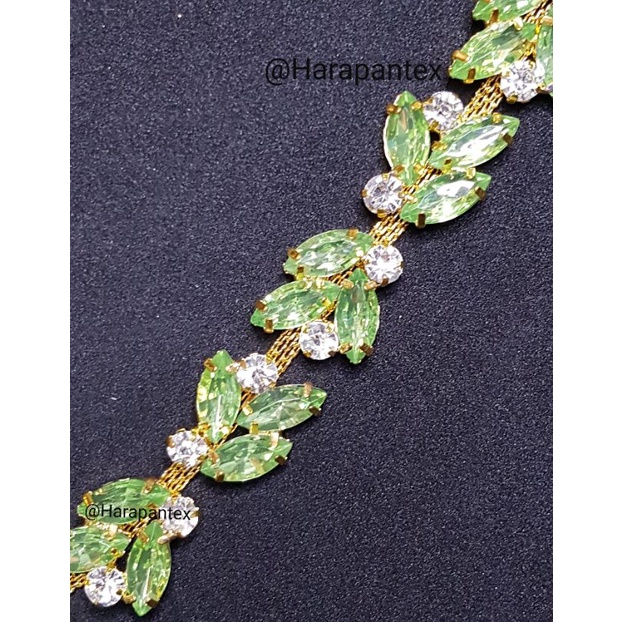 Aplikasi Permata YH02 ROL / Aplikasi Meteran / Diamond Permata Siku / Hiasan Baju