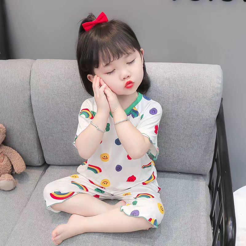 [PRINCESS KESLI] SIZE(90-140)Piyama lucu anak perempuan/bayi perempuan baju tidur/usia 1-9 tahun