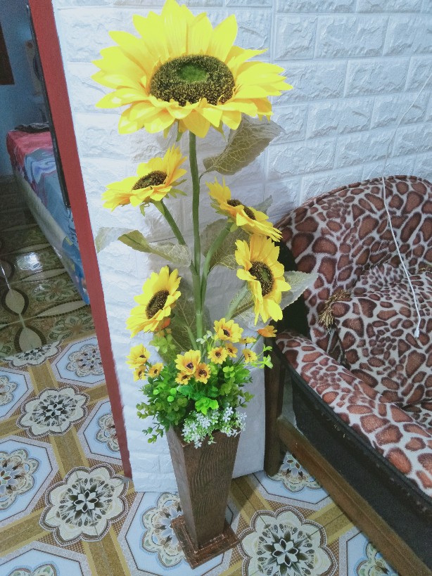 Artificial Bunga Matahari Jumbo Pot Shopee Indonesia