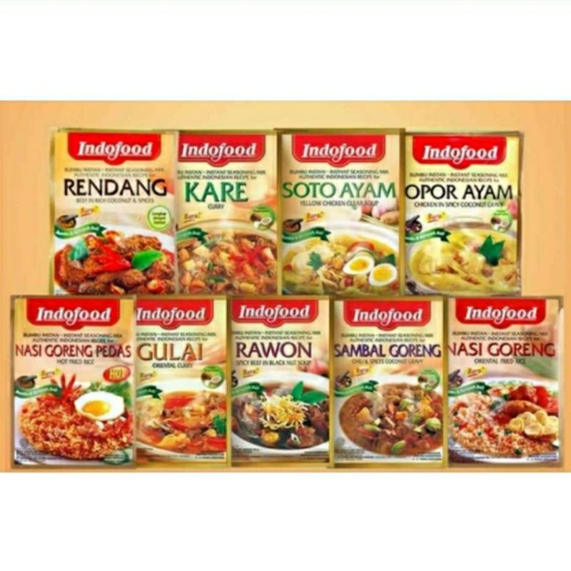 Bumbu Instan Bumbu Instan Indofood Bumbu Rendang Opor Ayam Kare Soto Ayam Gulai Nasi Goreng Shopee Indonesia