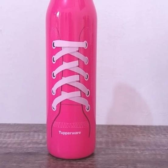 ◄ Botol Minum tupperware Fancy Bottle 500ml - tutup ulir (1) - pink ✩