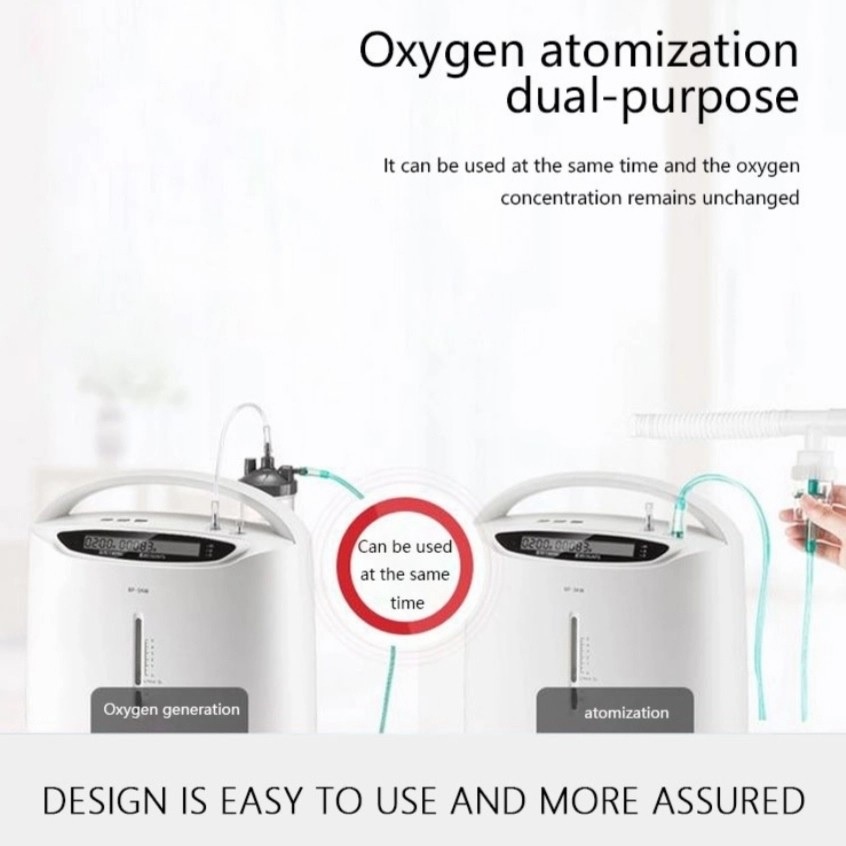 YUWELL 8F-3AW - Oxygen Concentrator 3L with Nebulizer - Mesin Penghasil Oksigen 3L dan Nebulizer