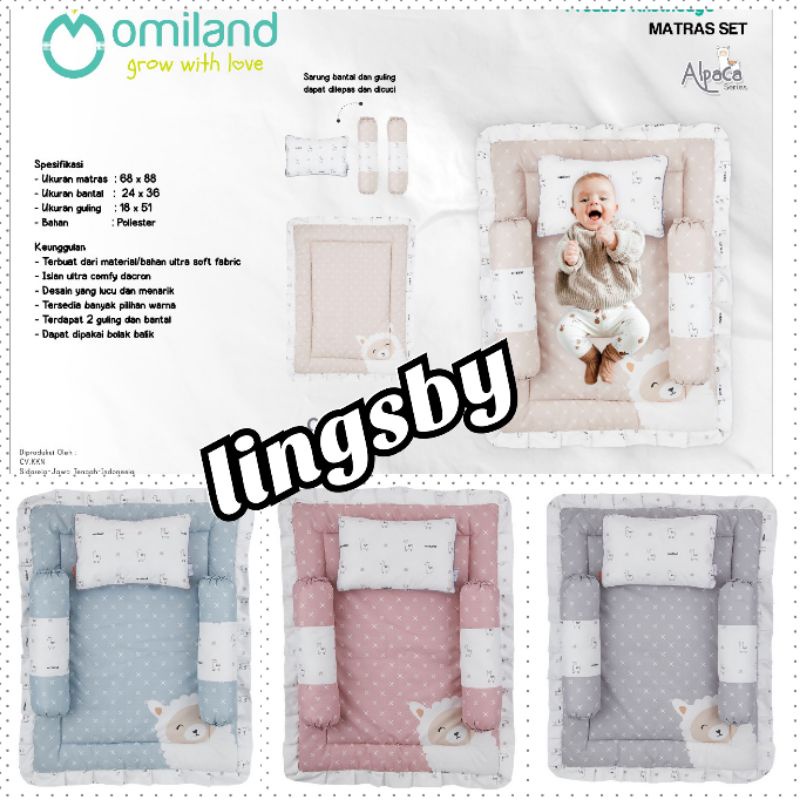 Omiland matras bayi alpaca series