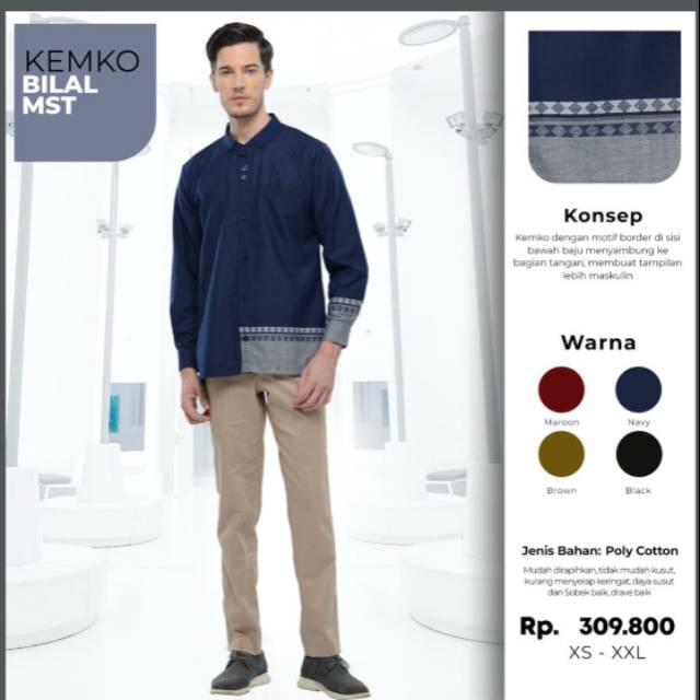 Baju koko kemko bilal mst best seller rabbani original terbaru