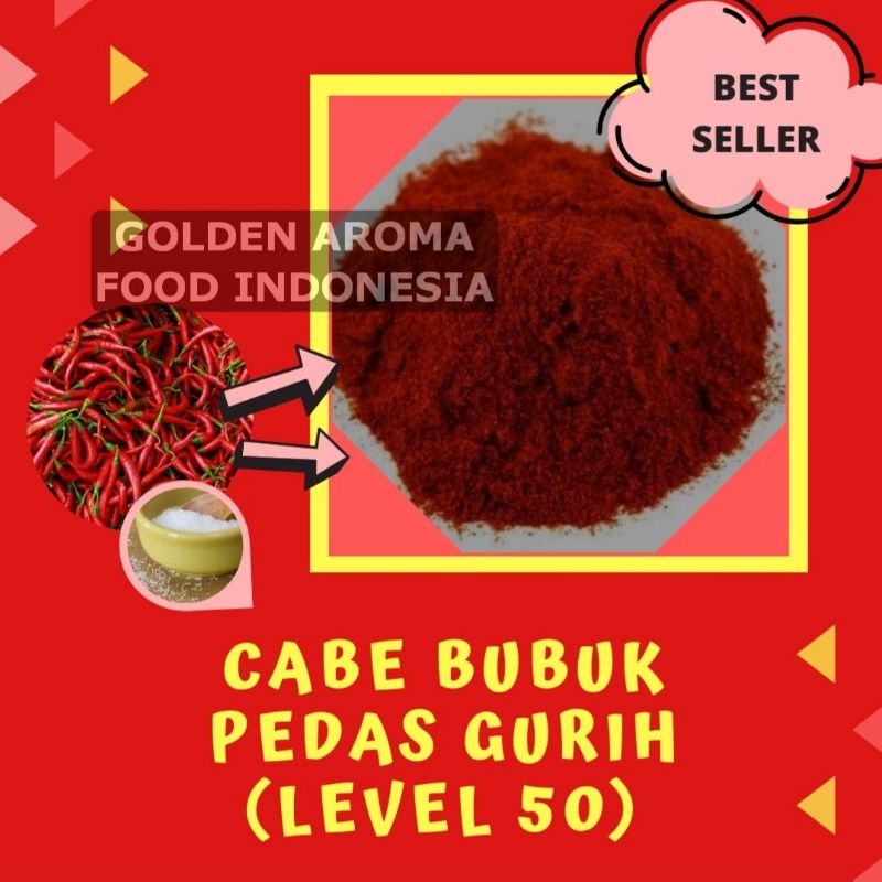 

Bumbu tabur cabe bubuk pedas gurih level 50 100gr enak halal
