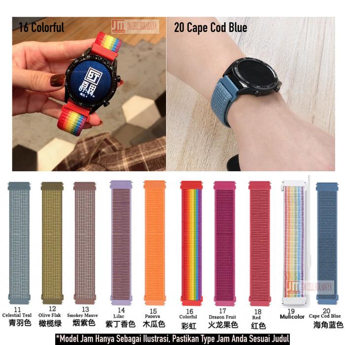 Tali Jam 22mm Strap Realme Watch 2 / Pro - Sport Loop Nylon Velcro