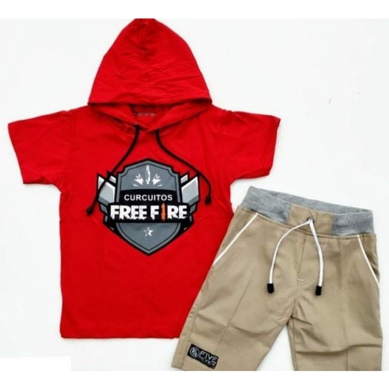 BAJU FREE FIRE (ANAK/laki-laki)