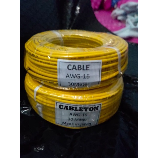 Kabel awg 16 30Meter 600v ac / DC Made in japan