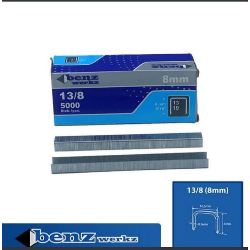 

Isi Staples Tembak ukuran 13/8 Isi Stapler Gun Tacker High Quality