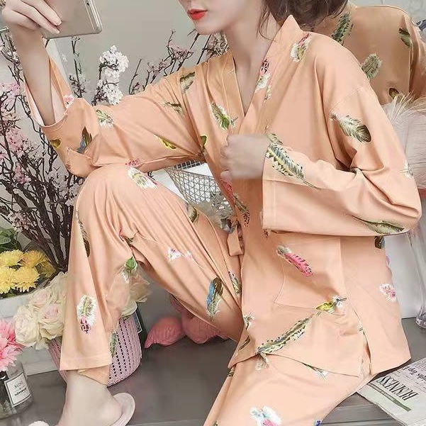 daster kimono panjang baju tidur import lengan