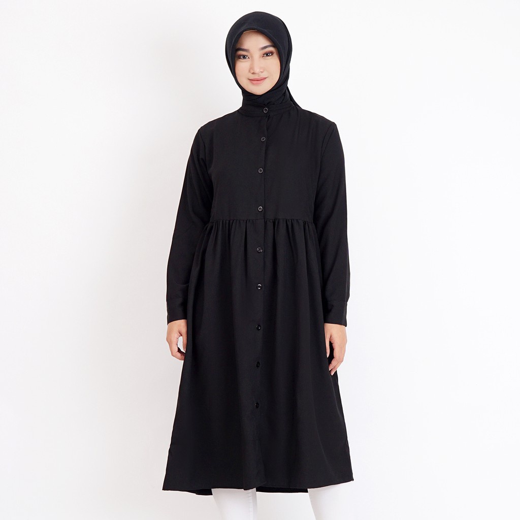 Long Tunik Polos Wanita Tunik Busui Sise L &amp; XL