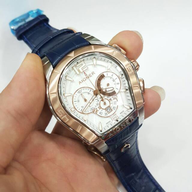 Jam Tangan Pria Merk Aigner Palermo Type A58500 Water Resist