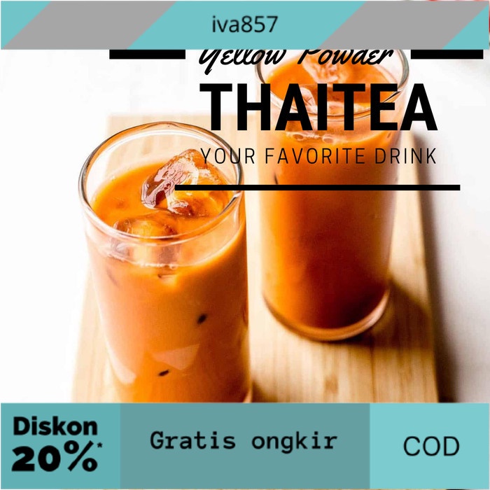 

PROMO Bubuk Minuman Thai Tea 1 Kg / Thai Tea Powder / Bubuk Thai Tea / Thai GRATIS ONGKIR