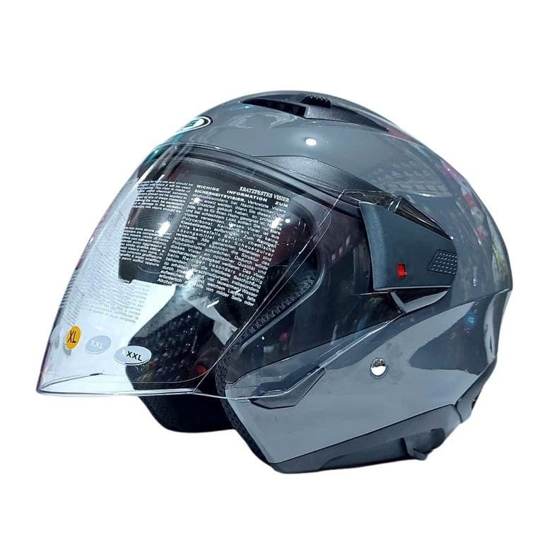 Helm Zeus ZS611 ZS 611 ZS-611 Half Face GREY