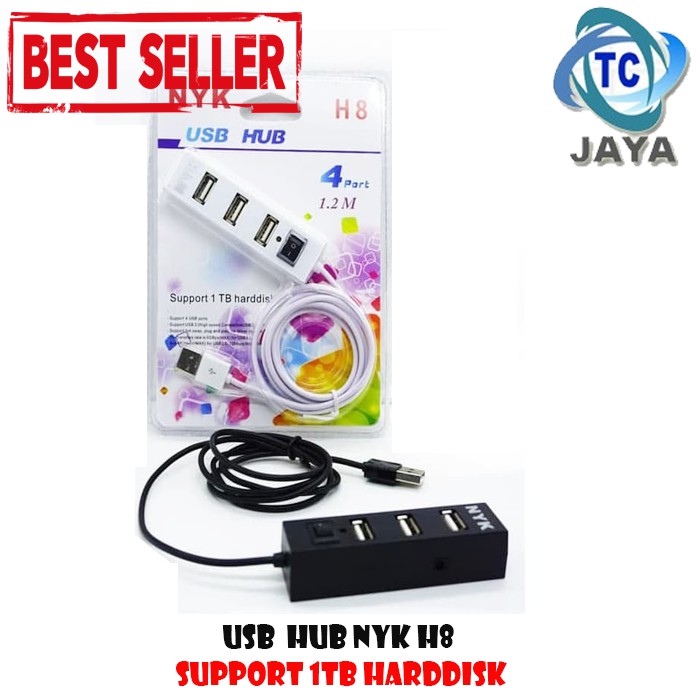 USB HUB NYK 2.0 4 Port H8 kabel 1.2M