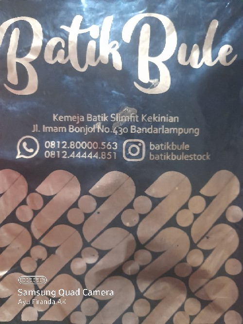 Kemeja Batik Anak Motif Best Seller Warna Biru Navy Slimfit