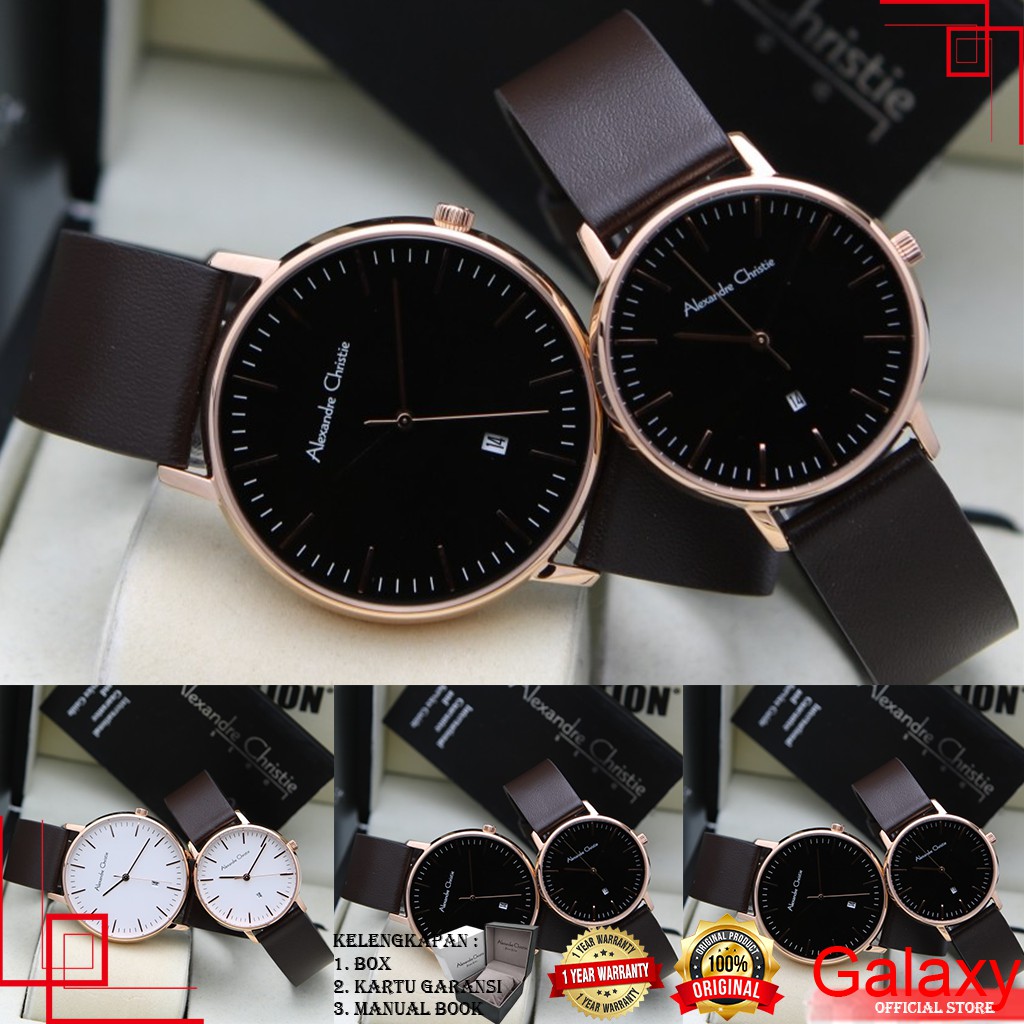 ALEXANDER CHRISTIE COUPLE ORIGINAL JAM TANGAN ALEXANDRE CHRISTIE COUPLE JAM ALEXANDER CRISTIE 8420