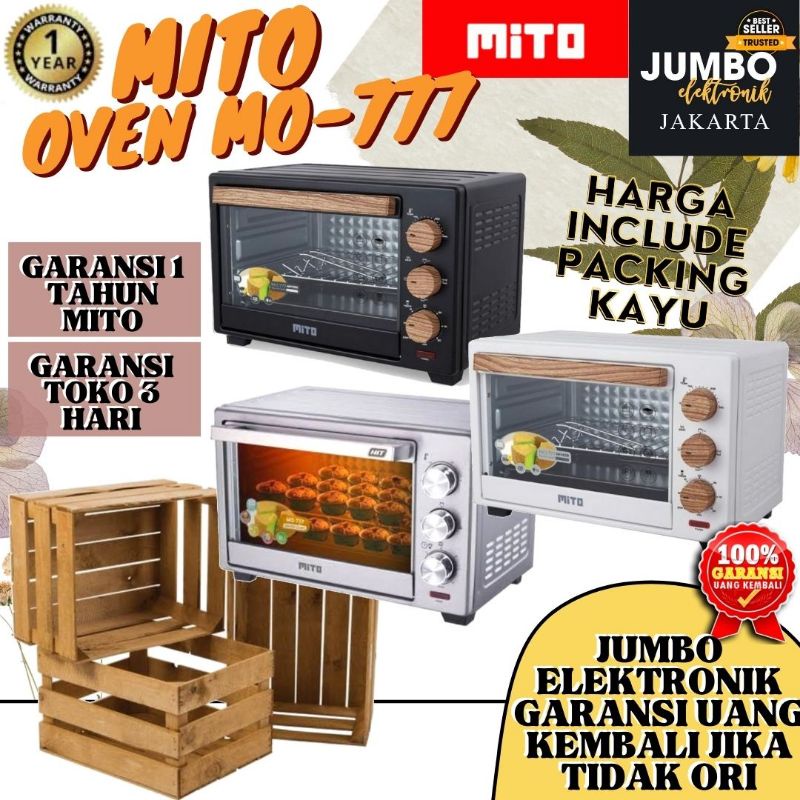 [ PACKING KAYU + ASURANSI ] Oven Mito MO 777 Oven Mito MO 777 Hit 22 liter Oven Mito Low Watt MO777 