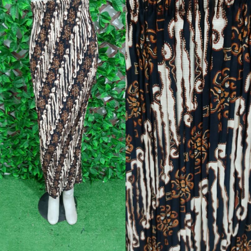 (REAL PICTURE) rok batik plisket jumbo