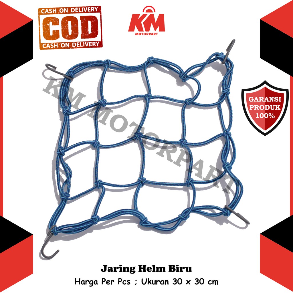 Jaring Helm Motor Pengikat Barang 30 x 30 cm