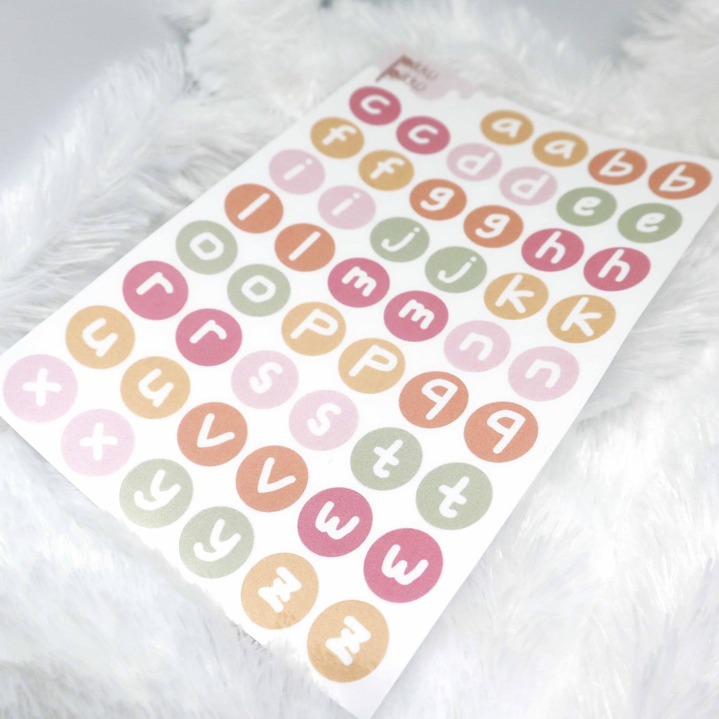 

AlphaL - Alphabets Lowercase Style Sticker | STICKER AESTHETIC LUCU MURAH