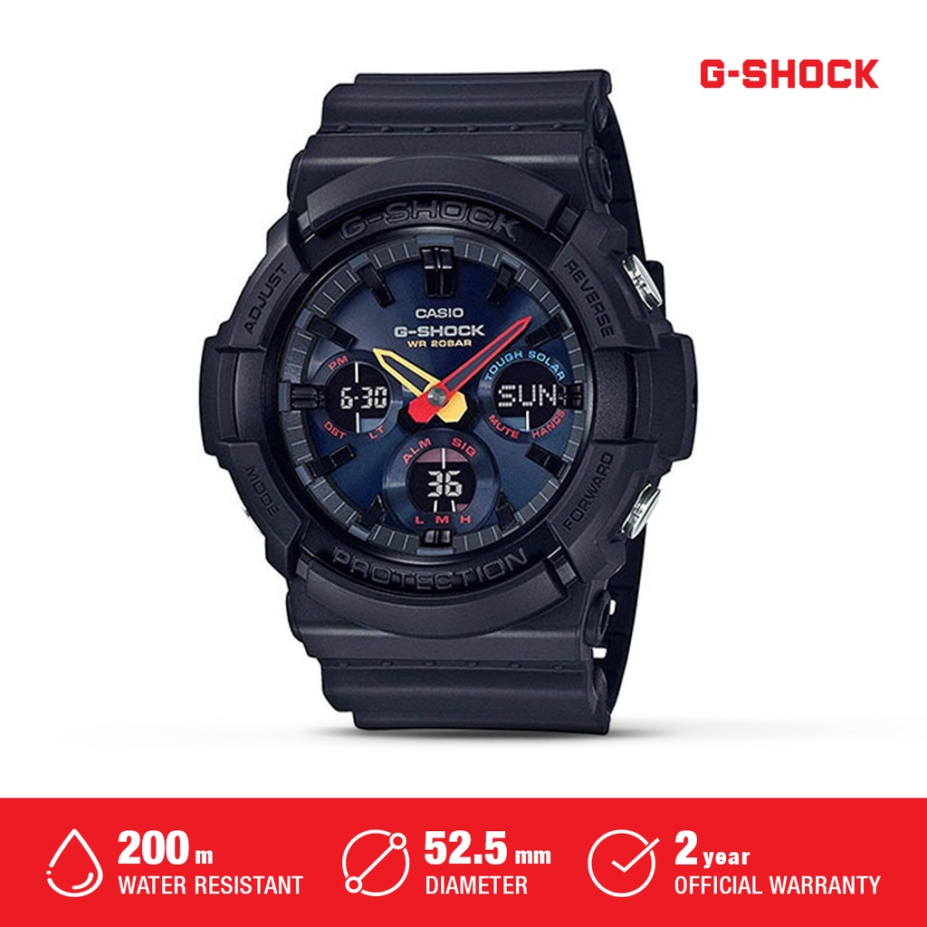 Casio G-Shock Jam Tangan Pria GAS-100BMC-1ADR Waterproof