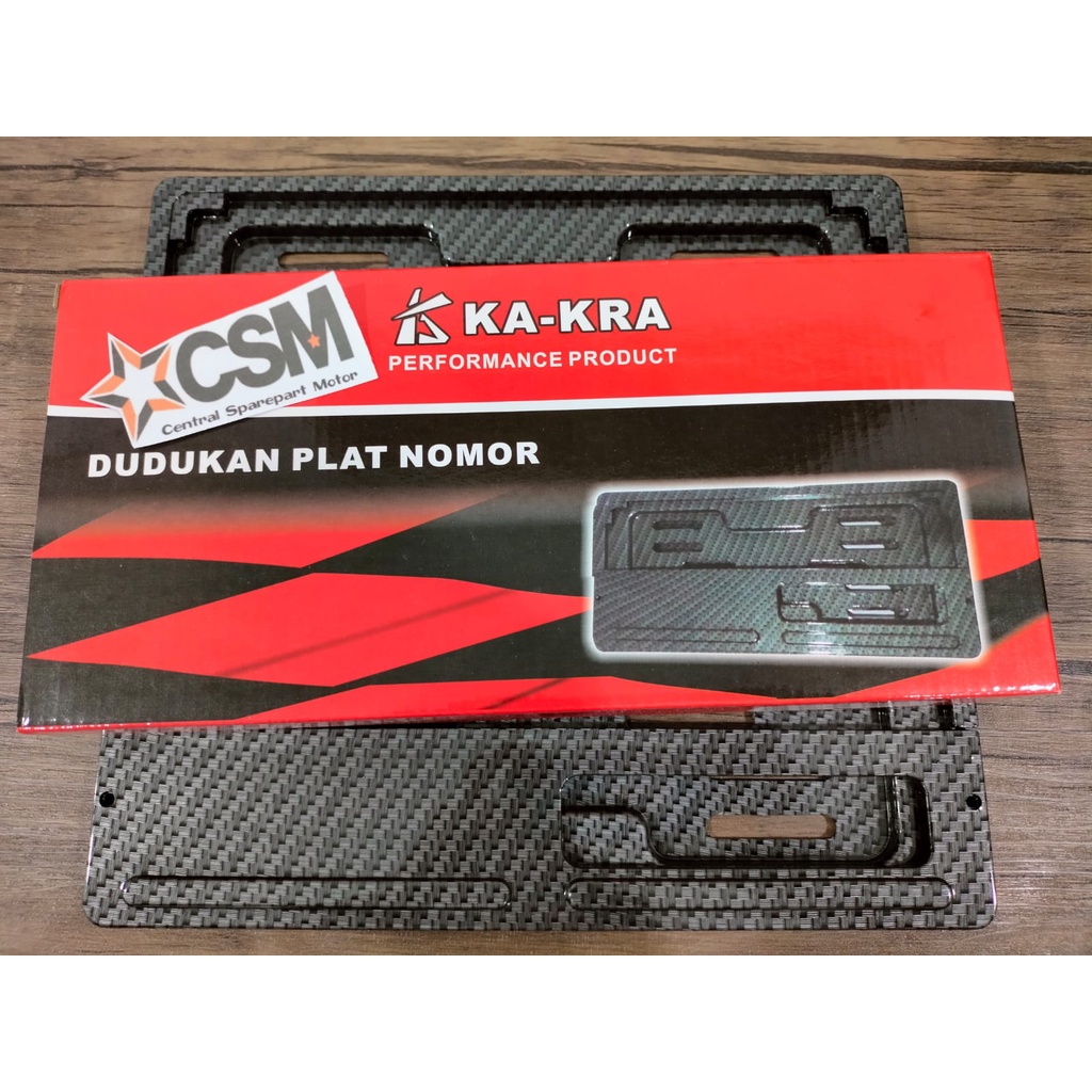 SEPASANG DUDUKAN PLAT NOMER KARBON UNTUK SEMUA MOTOR/BINGKAI/COVER PLAT NOMOR CARBON CHEMS NMAX,AEROX,BEAT,VARIO,MIO,PCX,VIXION,NINJA,CBR,REVO,SCOOPY