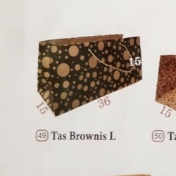 

PAPER BAG BROWNIS (49) 12 PCS UK 36 X 15 X 15 CM