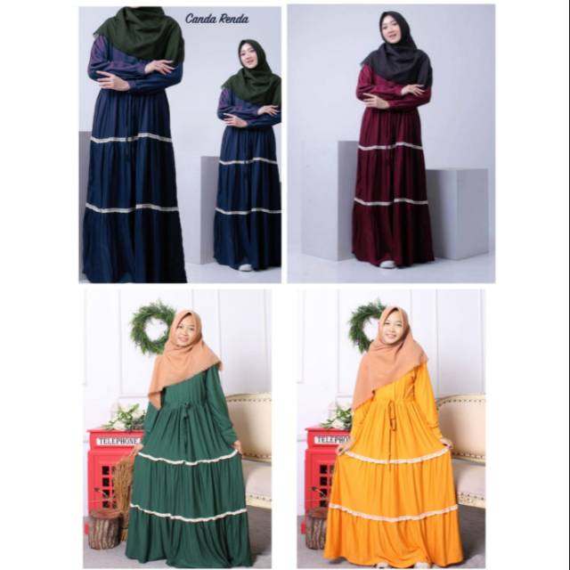 Gamis canda renda