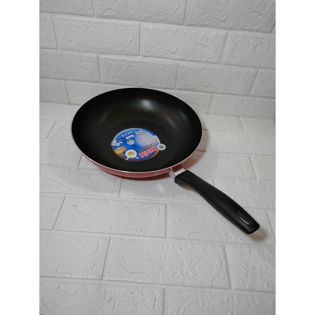 TEFLON STIR FRY VALENTINO 28 CM MASPION / TEFLON ANTI LENGKET / PENGGORENGAN ANTI LENGKET / TEFLON M