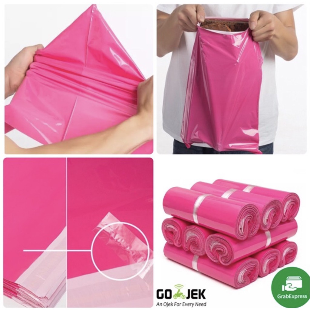 

Plastik Polymailer 17X30CM Pink Hijabi.mks