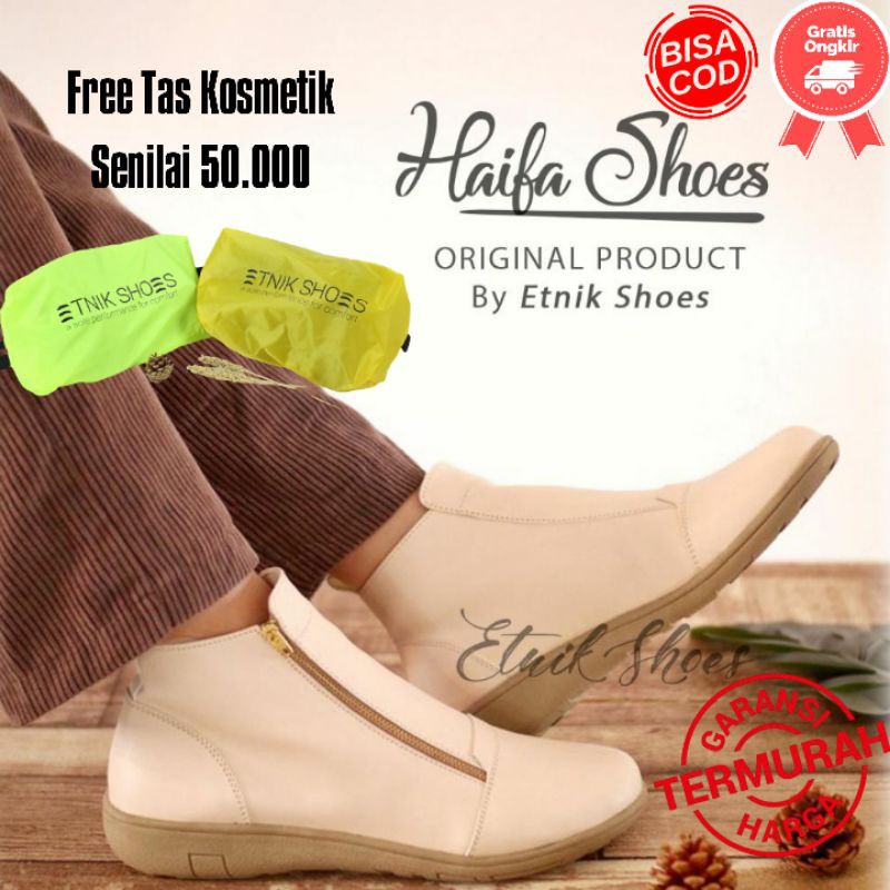 Sepatu boots wanita Haifa Boots wanita Korea Murah Premium Quality Original etnik shoes