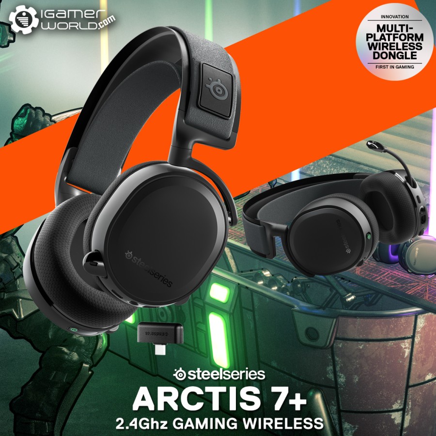 Steelseries Arctis 7+ Wireless Gaming Headset - for PS5/PS4/PC/Mobile