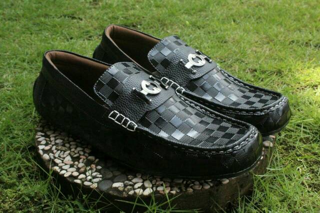 DISC 50% SEPATU SANTAI MOCCASIN KULIT BLACKMASTER ORIGINAL