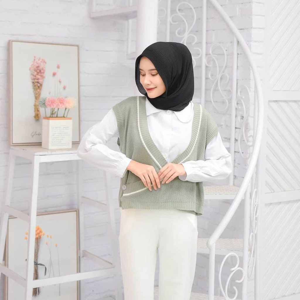 Nara Grosir - Chiyo Vest | Fashion Terkini | Sweater Termurah