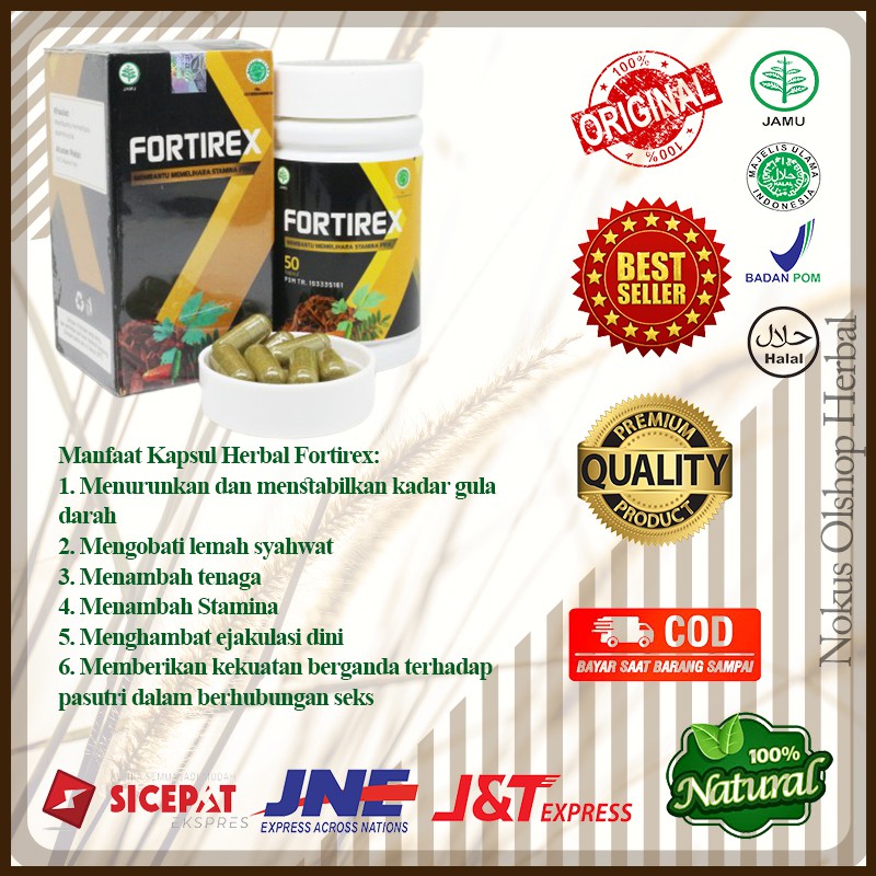 Fortirex herbal obat herbal obat kuat pria stamina pria sexual