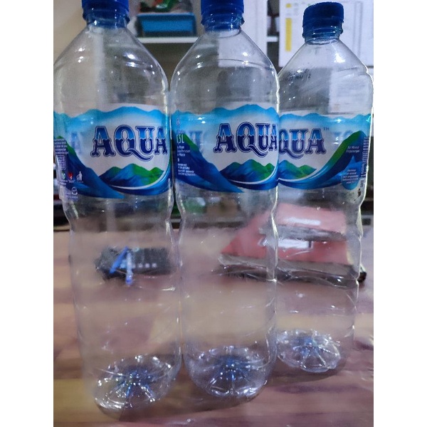 Botol Aqua bekas 1500ml/ botol plastik  bekas/ botol sekali pakai