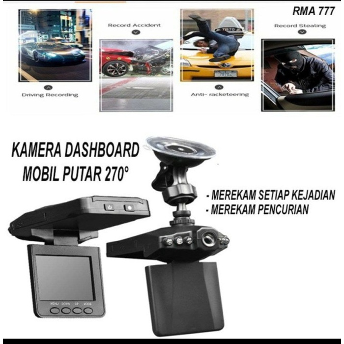 BAROKAH GAMIS Dashcam Dash Cam Mobil kamera camera car 360 dashboard mobil cctv