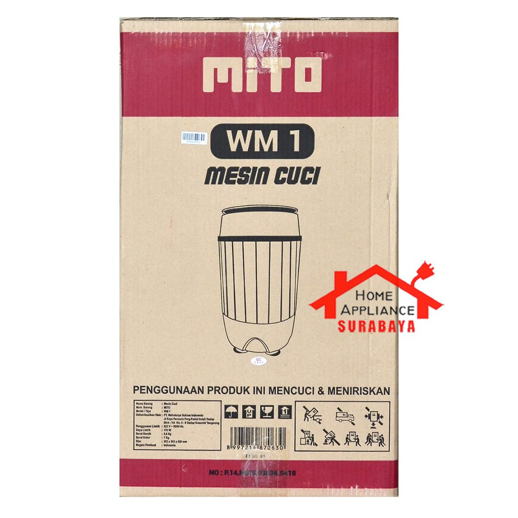 Mesin Cuci MITO MITOCHIBA Mini Kapastias 3.5 KG WM-1 / WM1 / WM 1