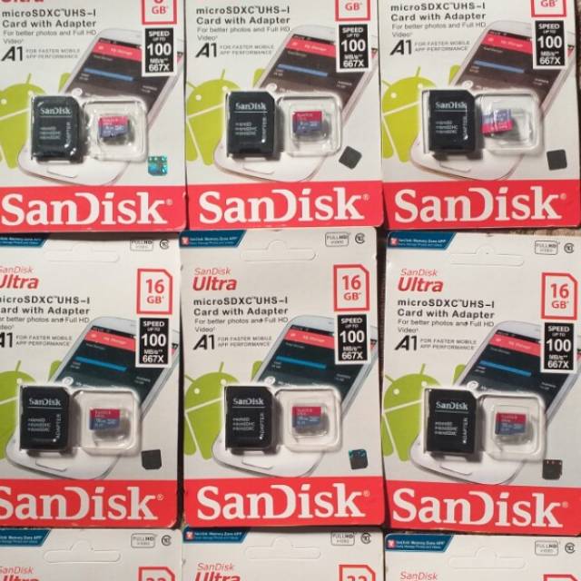 Memori sandisk 16gb