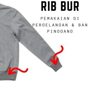 ✈ Kain Bahan Rib Jaket Rib bur Spandex Cotton Warna Muda ♨